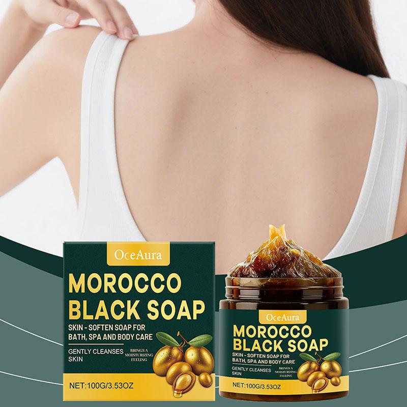 Castor Oil Soap - صابون مغربي أسود للتنظيف العميق والعناية