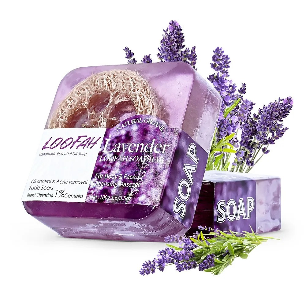 Castor Oil Soap - صابون زيت اللافندر العضوي 100 جرام،