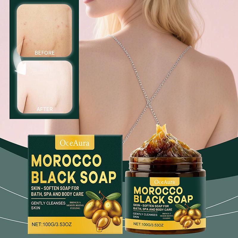 صابون مغربي أسود للتنظيف العمي - مراجعة Castor Oil Soap وسعره