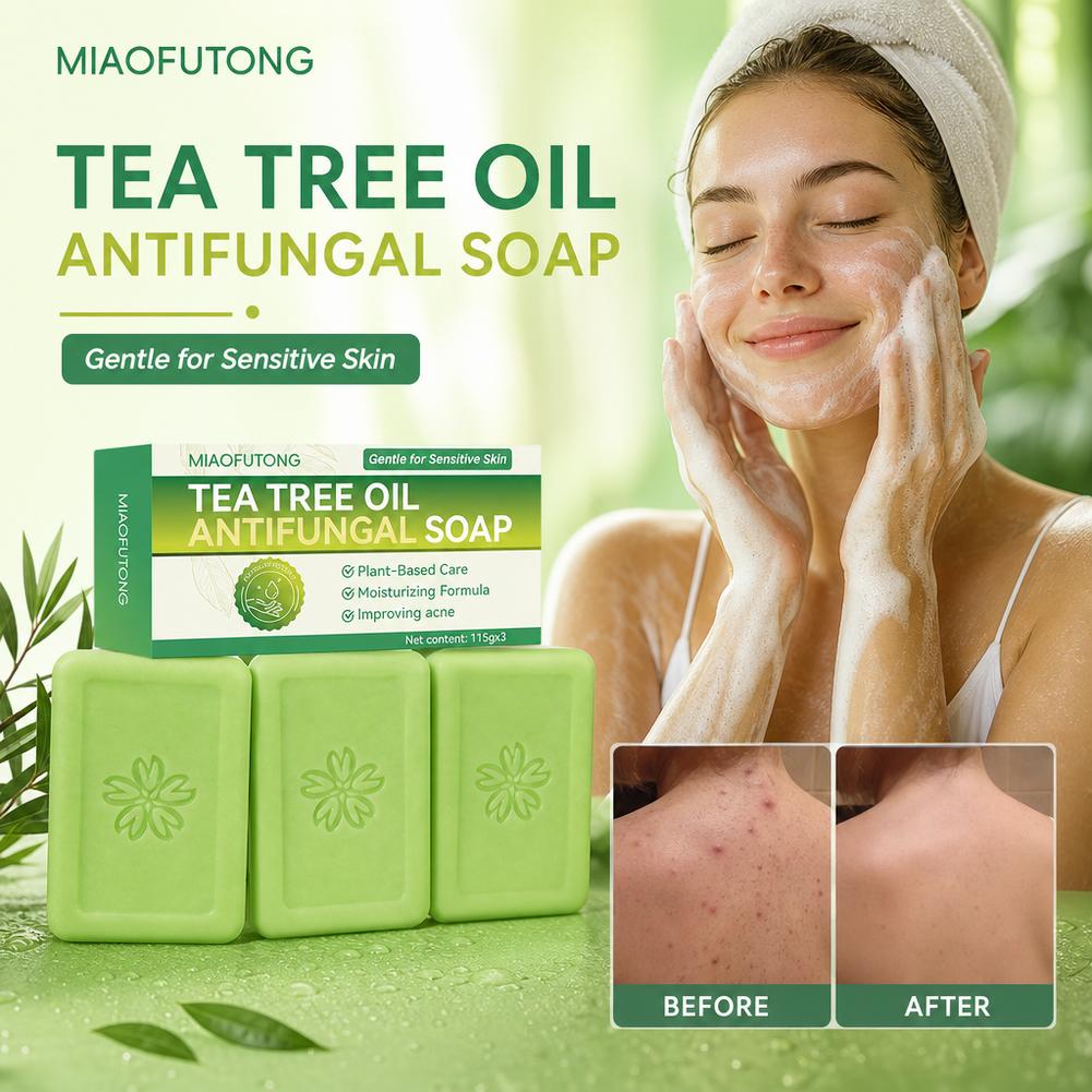 3 قطع من صابون زيت شجرة الشاي، - مراجعة Castor Oil Soap وسعره