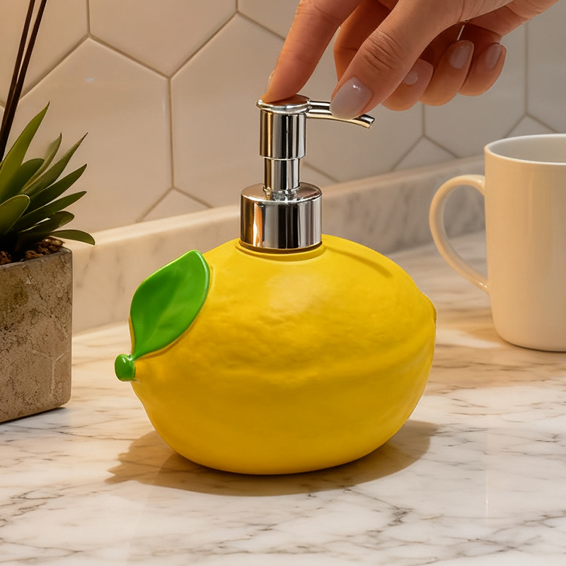 موزع صابون من الراتنج على شكل  - مراجعة Soap Making Jar وسعره